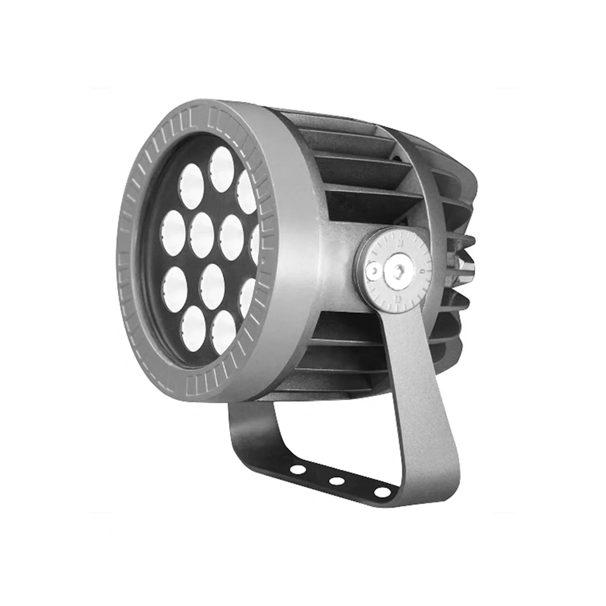 ROHS DC24V 50W Super Bright IP67 Waterproof Aluminum Round Garden LED Flood Light Color-Changing with 6500K CCT for Landscape