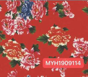 बैंगनी गुलाबी फूल बुने बंदना 100% लिनन डिजिटल प्रिंट कपड़े, लड़कियों और लड़कों के लिए शर्ट सोफे कुशन पोशाक - Product Image 4