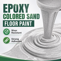 Revêtement de sol en époxy coloré personnalisé, peinture autolissante pour sols en béton de garage, salle de bain et douche