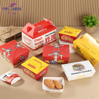 Boîtes rigides en carton recyclé écologiques pour emballages de restauration rapide, avec formes personnalisées et finition mate