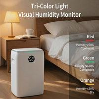 Déshumidificateur domestique portable 20L pour chambre, sous-sol et salon