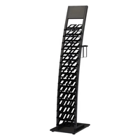 Étagères d'exposition en pierre de quartz incurvée, étagères d'échantillons en métal pour magasin et boutique, 15 étages, carrelage, marbre, module, emballage en carton