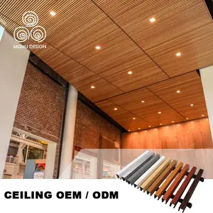 Mamu Desain Langit-langit Logam Dekoratif Aluminium Kustom Berkualitas Tinggi untuk Papan Bangunan Komersial