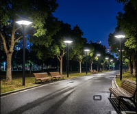 Lampe solaire de jardin 3M IP65 étanche, moderne, noire, à LED, pour cour et allée