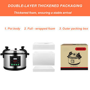 <span class=keywords><strong>Olla</strong></span> <span class=keywords><strong>a</strong></span> Presión Eléctrica Multifuncional de Acero Inoxidable de <span class=keywords><strong>15</strong></span> <span class=keywords><strong>Litros</strong></span>, 17 <span class=keywords><strong>Litros</strong></span>, 21 <span class=keywords><strong>Litros</strong></span>, con Pantalla LED para Uso Doméstico o Hotelero, Color Plateado - Product Image 5