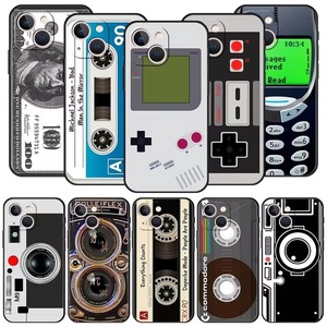Custodia per telefono in <span class=keywords><strong>silicone</strong></span> antiurto con motivo retrò per <span class=keywords><strong>iPhone</strong></span> 18 17 16 15 11 <span class=keywords><strong>12</strong></span> 14 13 Pro Max <span class=keywords><strong>Mini</strong></span> X XS XR 7 Plus 16E Air - Product Image 1