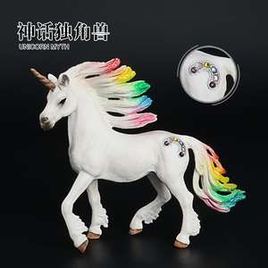 Vente <span class=keywords><strong>en</strong></span> gros de figurines d'animaux <span class=keywords><strong>en</strong></span> PVC solide, simulation de licornes mythiques, modèle de statue de pégase - Product Image 5