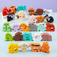 Produits de dropshipping 2026 : Puzzle en bois Montessori pour enfants, animaux et alphabet anglais – Service de sourcing en Chine