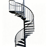 Escaliers sur mesure, fabrication chinoise, escaliers en spirale préfabriqués, durables, pour intérieur, modernes, de haute qualité, escaliers en spirale sur mesure