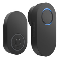 Household Wireless Self-Powered Doorbell DC Digital Chime Button with Battery-EU/UK/US Standard Model