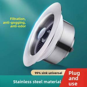 Filtro de desagüe emergente moderno para fregadero de cocina, de ABS, antiobstrucción, tipo prensa, con cesta para lavavajillas - Product Image 3