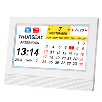 7 "calendrier numérique jour semaine horloge grand affichage bureau Simple réveil voix parler fonction pour la démence personnes âgées