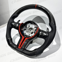 Volant de voiture en fibre de carbone véritable pour BMW Série F, Série 3, Série 5, M3, M4, M5, F06, F12, F13, F01, F02, F03, F91, F92, F93, F20, F30, F80