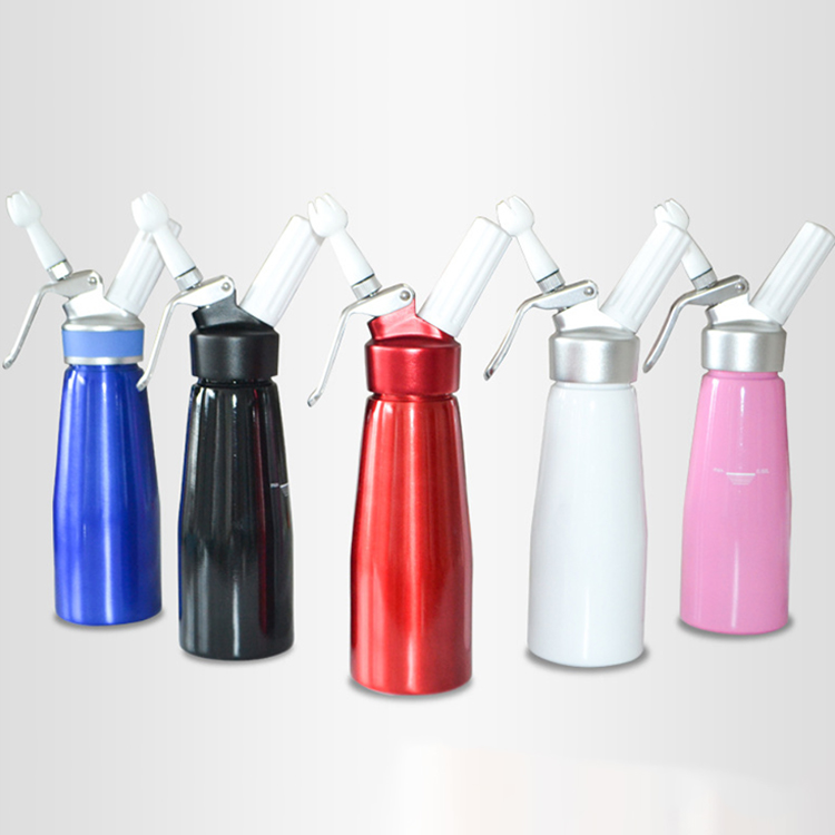 C240 500 мл Красная алюминиевая плетка для крема, пенообразователь, Пистолеты для кофе, десерта, свежий крем, дозатор масла, устройство для вспенивания тортов