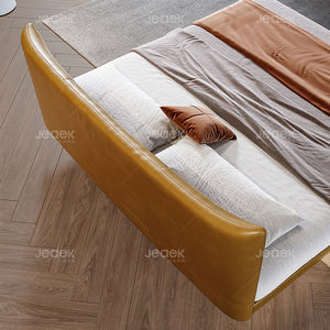 <span class=keywords><strong>Lit</strong></span> flottant moderne italien, cadre en acier inoxydable XL, tricot circulaire, rembourrage en fil, élégant, durable, chambre principale, double - Product Image 4