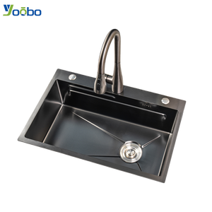 อ่างล้างจานสเตนเลส 304 แบบฝังใต้เคาน์เตอร์ ลายรังผึ้งขัดเงา ขอบคู่ แบบอุตสาหกรรม ลึก 7.5 นิ้ว - Product Image 1