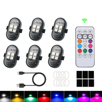 Nouvelle lampe de véhicule à télécommande sans fil, universelle, 8 couleurs, feux d'avertissement clignotants pour motos et voitures