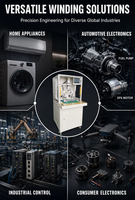 Máquina Bobinadora de Bobinas de Estator de Engranajes CNC PLC Totalmente Automática