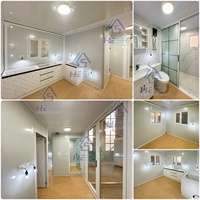 Caseta de Seguridad Prefabricada, Lista en 3 Horas, 78 m², Contenedor Expandible de 40 Pies, Casa de Lujo Aislada, Móvil y Personalizable