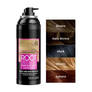 OEM/ODM Semi permanente radice dei capelli ritocco ad asciugatura rapida radice Touch-Up Formula Spray colorante per capelli neri