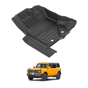 TPE tự động Thảm sàn thảm đen bảo vệ với thân cây phía sau Mat tay trái lái xe txr phụ kiện xe hơi cho Ford Bronco 2022 - Product Image 5