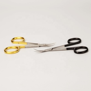 Mango negro <span class=keywords><strong>Sharp</strong></span> Russian Professional <span class=keywords><strong>Curved</strong></span> Manicure Nail Cutticle <span class=keywords><strong>Scissors</strong></span> Acero inoxidable - Product Image 4
