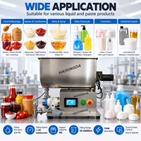 Machine de remplissage professionnelle à pompe rotative avec écran tactile pour la mayonnaise, la sauce au chocolat, la confiture dans les usines de production de sauces