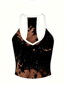 Sweet Babe - Camisetas sin mangas para mujer, color liso, con cuello en V, transpirables, longitud regular, 4 piezas - Product Image 3