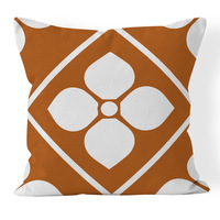 Coton lin maison décorative imprimé jeter taie d'oreiller cas Vibrant Orange impression numérique housses de coussin imprimer taie d'oreiller