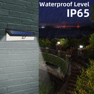 54 LEDウォールソーラーライト自動壁掛けランパラスソラーレスPirモーションセンサーソーラーガーデンライト屋外 - Product Image 5