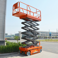 Meilleure vente 12m 320kg plate-forme de travail aérien élévateur à ciseaux automoteur Construction bâtiment utiliser ascenseur Manlift ascenseur à vendre