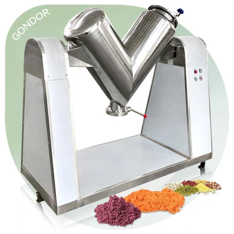 10 Kg V-500 Tank V300 Type 1000 2l Dust V-Mixer Cone Mixer Shape Large 1000l V Dry Powder Akro Blender In