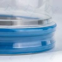 Connecteur flexible Snap Fit Seeflex haute température transparent de qualité alimentaire en PUHT, raccord 3 voies femelle en polyuréthane