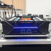 TD 4*2000W Profesyonel Güç Amplifikatörü Saf Bakır Transformatör Kullanır ve DJ Sahneleri, Partiler ve Kiliseler için Uygundur.