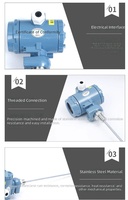 Transmetteur de température industriel Pt100 avec sortie 4-20 mA pour liquides et gaz, disponible en version OEM