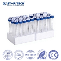 Tube de microcentrifugation conique jetable en plastique PP transparent moulé par injection OEM pour le traitement d'échantillons en laboratoire