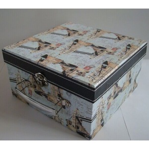 กล่องของขวัญทรงสี่เหลี่ยมสามชิ้นสไตล์วินเทจ ชุดกล่องของขวัญสวยงาม ปรับแต่งได้ตามความต้องการ - Product Image 4