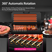 Grill électrique rotatif automatique sans fumée multifonctionnel pour bœuf et agneau