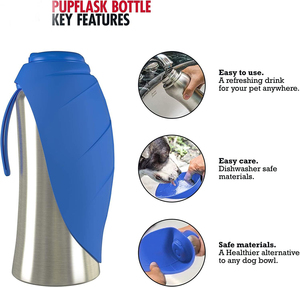 <b>Hot</b> Selling Trending New Arrivals 2024 Outdoor Travel Walking Portable 100% Food Grade Silicone Stainless Steel Eco-Friendly <b>Dog</b> - Product Image 2
