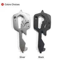 Porte-clés multifonctionnel 20-en-1 EDC personnalisé avec logo, gadget compact polyvalent, outil multifonction pour cadeaux d'affaires promotionnels
