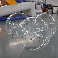 Ballon transparent gonflable personnalisé pour publicité commerciale, décoration avec tissu en PVC