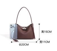 Nouveau Sac à Main en Cuir de Vachette Pleine Fleur Design de Luxe Niche Automne 2026 – Sac Bandoulière Polyvalent et Tendance pour le Quotidien