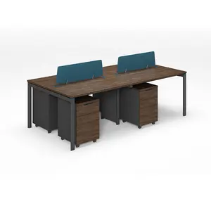 Escritorios Modulares Odm Furniture Composite Set da 2 persone 6 scrivania per dipendenti tavolo da ufficio Mfc per 4 persone