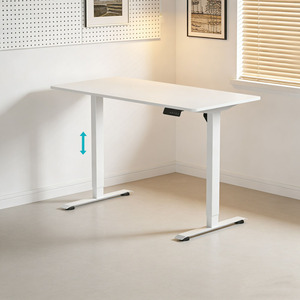 โต๊ะทำงานปรับระดับไฟฟ้าอัจฉริยะ รุ่นใหม่ แบบมอเตอร์เดี่ยว อัตโนมัติ ออกแบบตามหลักสรีรศาสตร์ รับน้ำหนักได้มาก โครงเหล็ก สำหรับใช้ในบ้านและสำนักงาน - Product Image 1