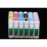 Cartouche d'encre rechargeable T0791-T0796 avec puces ARC pour imprimantes jet d'encre Epson 1400 P50 PX700W PX800FW – Pièces détachées