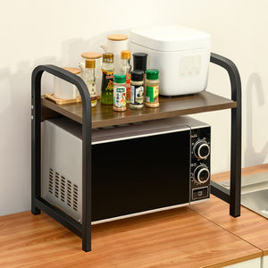 Vente directe d'usine, étagère de rangement de cuisine, support de four à micro-ondes en acier au carbone <span class=keywords><strong>pas</strong></span> <span class=keywords><strong>cher</strong></span>, étagère télescopique réglable, organisateur - Product Image 6