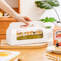 Emballage à emporter en papier kraft blanc imprimé personnalisé Boîte à gâteaux ananas Boîtes à gâteaux d'anniversaire de mariage de luxe avec poignée