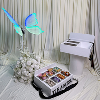 Plateau à gâteaux portable à suspendre au cou, style mobile, pour cannoli et tiramisu, idéal pour les fêtes