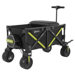 Carrito Eléctrico Plegable DYU de 4 Ruedas, Carrito Utilitario Todoterreno para Camping con Asiento - Product Image 1