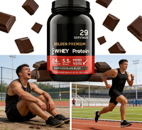 Poudre de protéines de lactosérum de qualité supérieure, saveur chocolat |   24 g de protéines, 5,5 g de BCAA |   29 portions | Complément alimentaire pour le sport